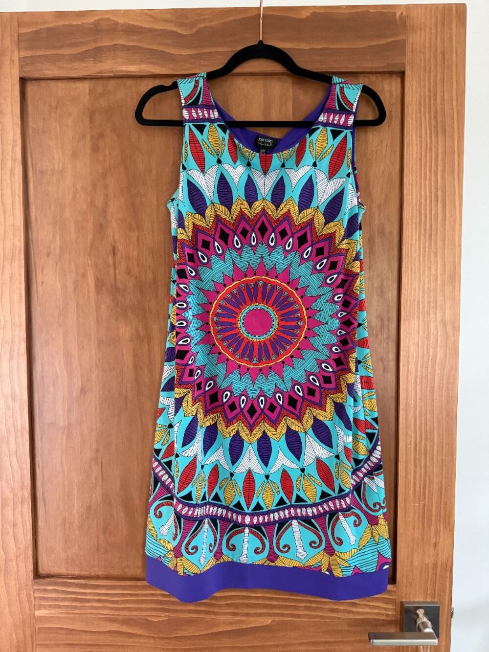 Colorful Sleeveless Summer Dress Nicole by Nicole Miller Size M